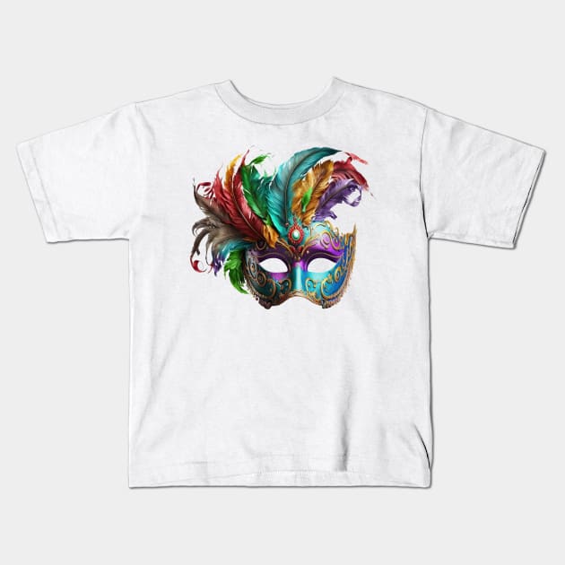 carnival mask Kids T-Shirt by Micapox